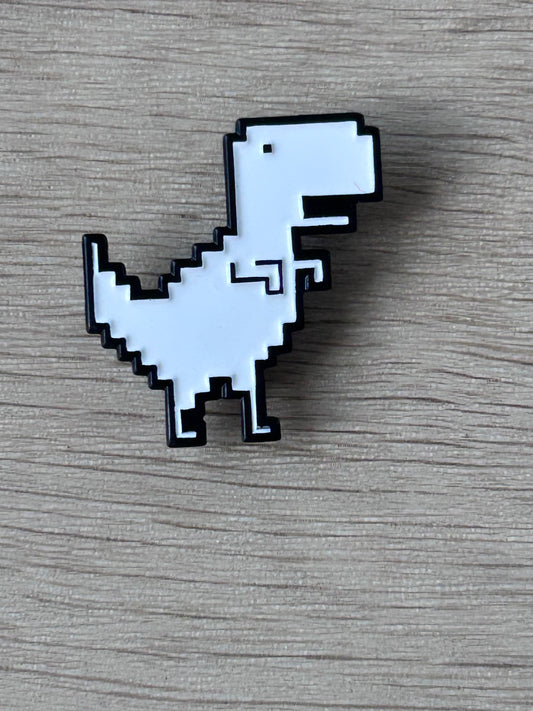 Pin's dino pixellisé