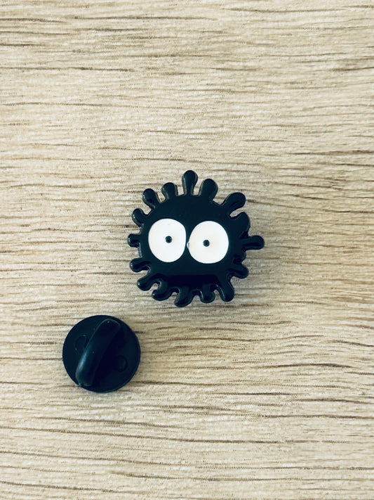 Épingle Noircillon noire avec pastille d’attache