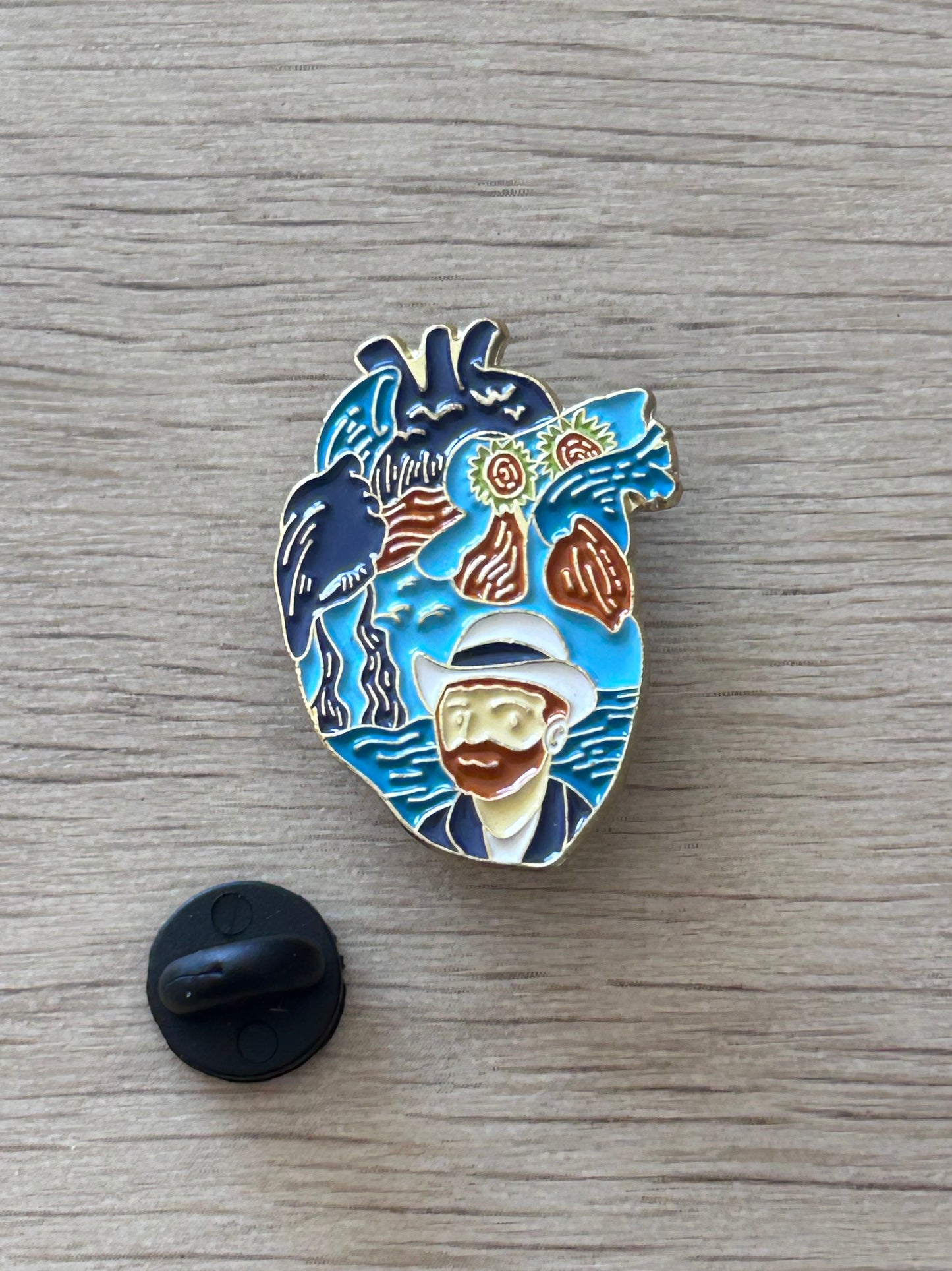 Pin's cœur Van Gogh